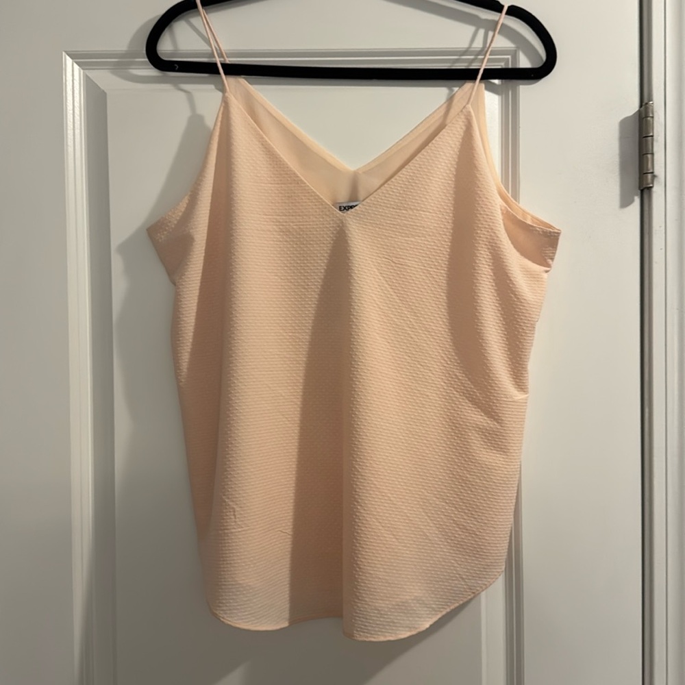 New; Express tank top; pale pink; M